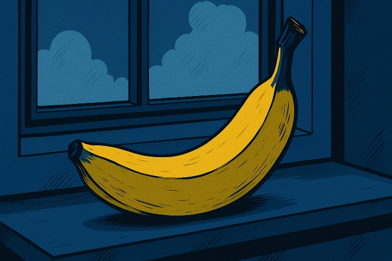 Grafik: Banahlen hebt ab – heimlich, still und banahl: Der Stealth-Start einer neuen Satire-Ära