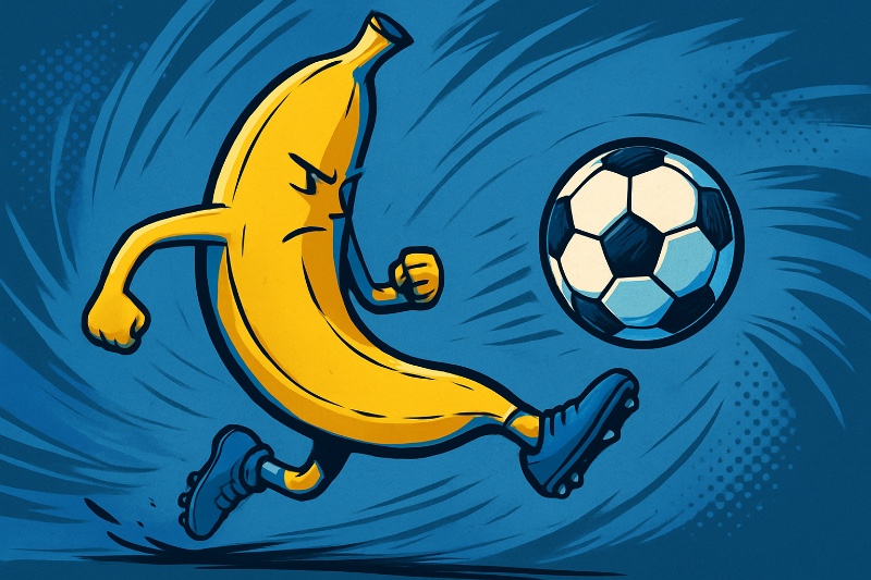 Grafik: Sportbananen heben ab – jetzt wird’s sportlich banahl!
